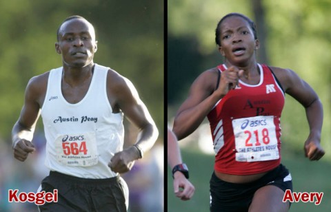 The Govs Geofrey Kosgei and Lady Govs Janelle Avery will lead their respective squads during the 2011 cross country campaign. (Courtesy: Austin Peay Sports Information)