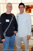 David Poissant with Christopher Burawa the Co-Chairman of the Clarksville Writer's Conference