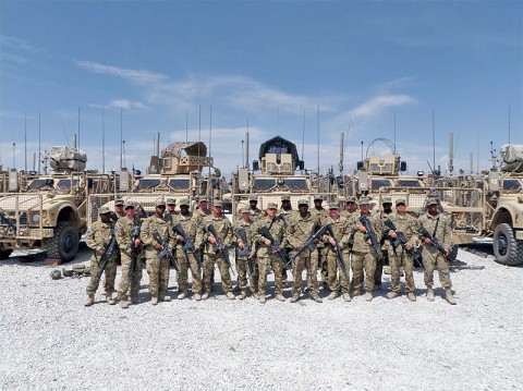 The 59th Quartermaster Company, 142nd Combat Sustainment Support Battalion, 101st Sustainment Brigade, has put in a lot of miles in short period of time. Their convoy teams ran the equivalent of 22 coast-to-coast drives since May. (Courtesy Photo)