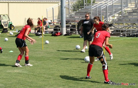 APSU Lady Govs Soccer at practice. (Courtesy: Austin Peay Sports Information)