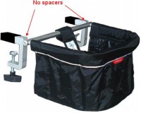 Chairs included in this recall do not have black plastic spacers between the cross bar and clamps.