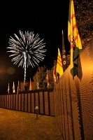 The American Veteran's Traveling Tribute (AVTT) provided a replica of the Vietnam Veterans Memorial Wall last week for the 5th Special Forces Group (Airborne) Reunion.  The Group celebrated the 50th Anniversary of the Group's activation on September 21st, 1961. The Traveling Wall is an 80 percent scale version of the Vietnam Memorial Wall in Washington, D.C. The mission of the project is to travel the nation to honor respect, and remember men and women who served, and to pay specific tribute to those who gave all in that service. (photo courtesy of Staff Sgt. Tobias McCoy)