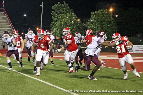 Ryan White ran for 132 yards on 27 carries to help the Governors defeat Eastern Kentucky, 23-17 last Saturday.