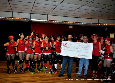 Red River Sirens Donate $500.00 To The Bikers Who Care