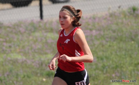 Sophomore Xiamar Richards won the women's five-kilometer race at UAH, Saturday morning. (Courtesy: Austin Peay Sports Information)