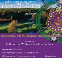 1st Annual Psi Pi Chapter Golf Tournament