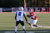 Devin Stark catches a pass from Landon Curtis. Devin Stark catches a pass from Landon Curtis.