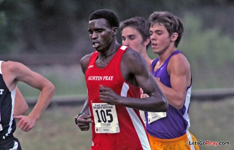 Senior Boniface Yator finished 30th to pace the Govenors at the OVC Cross Country Championships, Saturday, at Eastern Kentucky. APSU Cross Country. (Courtesy: Keith Dorris/Dorris Photography) 