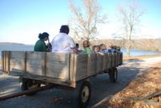 Old-fashioned wagon ride