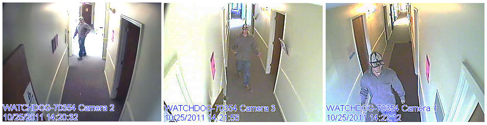 Photos of the person of interest in the Robbery of The Wine Cellar.