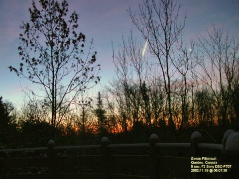 Orionids are most easily seen during the dark hours before sunrise. Twilight Orionids, however, are the most beautiful of all. 