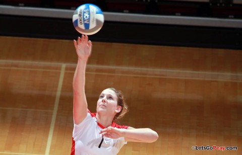 Freshman setter Cami Fields and Austin Peay's volleyball team travel to Tennessee State and UT Martin for a pair of weekend OVC contests. APSU Volleyball. (Courtesy: Mateen Sidiq/Austin Peay)