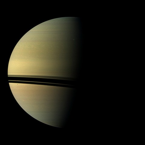The largest storm to ravage Saturn in decades started as a small spot seen in this image from NASA's Cassini spacecraft on Dec. 5th, 2010 -- the same day Cassini also detected frequent lightning signals. (Image credit: NASA/JPL-Caltech/Space Science Institute) The largest storm to ravage Saturn in decades started as a small spot seen in this image from NASA's Cassini spacecraft on Dec. 5th, 2010 -- the same day Cassini also detected frequent lightning signals. (Image credit: NASA/JPL-Caltech/Space Science Institute)