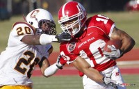 Ryan White rushed for two touchdowns to help the Governors defeat Central State Saturday afternoon. APSU Football. (APSU Sports Information)