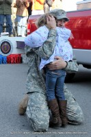 Sgt. Sanchez is welcomed home by his daughter Farrah Sgt. Sanchez is welcomed home by his daughter Farrah