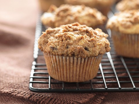 Chocolate Chip Cinnamon Streusel Muffins