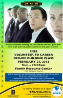 Volunteer to Career - Resume Building Class