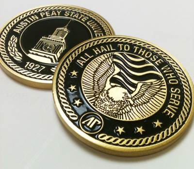 APSU’s new Military Coin.