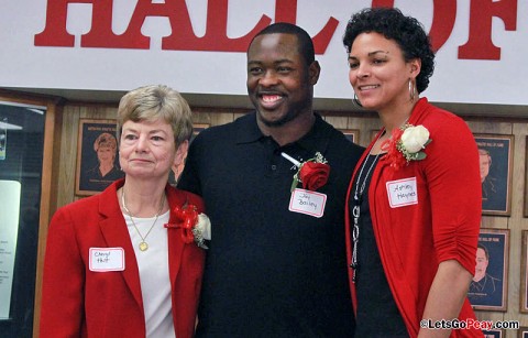 Austin Peay State University Athletics Hall of Fame Induction. (L to R)  Cheryl Holt. Jay Bailey, and Ashley Haynes. (Courtesy: Austin Peay Sports Information)