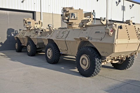 The 1st Brigade Combat Team, 101st Airborne Division, received new M1200 Armored Knight here. Mechanics from the 426th Brigade Support Battalion and 1st Squadron, 32nd Cavalry Regiment, are currently taking a three-week course, which started Jan. 5th, to learn about the new aspects of the redesigned vehicle. (Photo by Sgt. Richard Daniels Jr.)