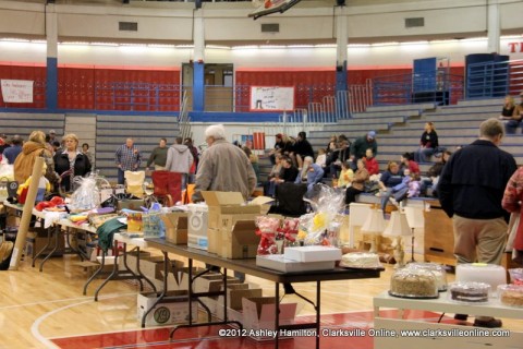 Around 300 people came to the Fundraiser Auction held at the Montgomery Central High School’s Thomas-Young Gym for Brady Conaster Saturday night.