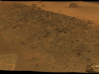 'Greeley Haven' Site for Opportunity's Fifth Martian Winter: This mosaic was acquired by the Mars Exploration Rover Opportunity's Panoramic Camera (Pancam) on Sol 2793 (Dec. 2nd, 2011). (Image credit: NASA/JPL-Caltech/Cornell/Arizona State Univ.)