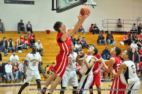 Kyle Weldon goe up for a reverse lay up in Rossview's game at Northeast High on Jan. 24th, 2012. Kyle Weldon goe up for a reverse lay up in Rossview's game at Northeast High on Jan. 24th, 2012.