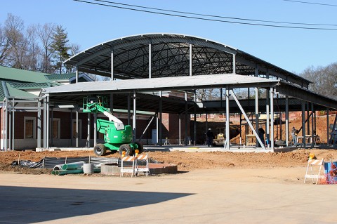 WIC Clinic construction currently underway next to the Health Department.