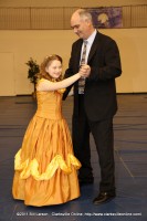 Emily McCollum with her father Emily McCollum with her father