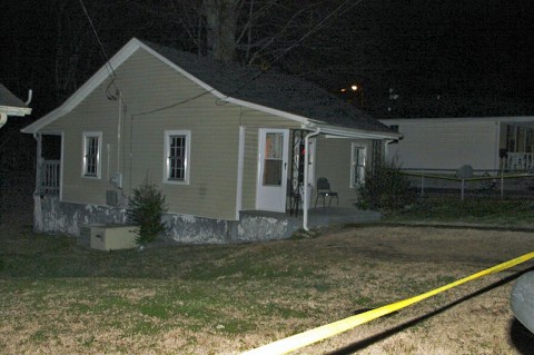 Residence where two people were shot and killed Friday night. (Photo by CPD-Jim Knoll)