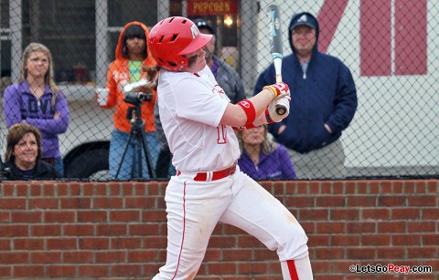 Kayla Davidson homers twice, including walkoff in nightcap, as Lady Govs sweep Trevecca. Austin Peay Women's Softball. (Courtesy: Brittney Sparn/APSU Sports Information)