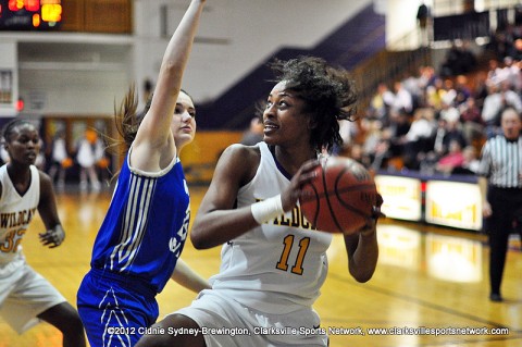 Bashaara Graves racked up 25 of Clarksville High School's 59 points. In the first game of the 5-AAA Regional Tournament, the District's Champions, Clarksville High School, played host to and won against Wilson Central 59-35.