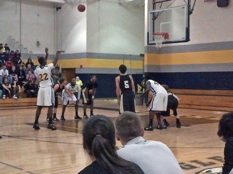 Northeast's Alex Poythress at free throw line during the Eagles' 68-51 loss to Mt. Juliet in a Region 5-AAA semifinal game at Northeast on Feb. 25th, 2012.