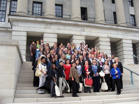 100 people gathered at the State Capitol to show their support for the Tennessee Obesity Task Force.