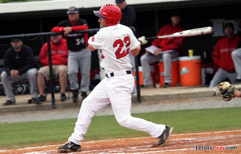 Junior Cody Hudson was 5-for-6 with 5 RBI in the Govs victory at Lipscomb, Tuesday night. Austin Peay Baseball. (Courtesy: Austin Peay Sports Information)