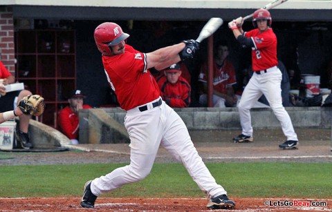 Senior Tyler Childress' third-inning grand slam sparked the Govs in their 19-4 win against Alabama A&M, Tuesday. Austin Peay Men's Baseball. (Courtesy: Austin Peay Sports Information)