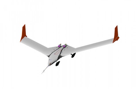 Artist's rendering of X-56A MUTT aircraft. (AFRL/Lockheed image)