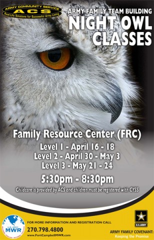 Army Family Team Building Night Owl Classes