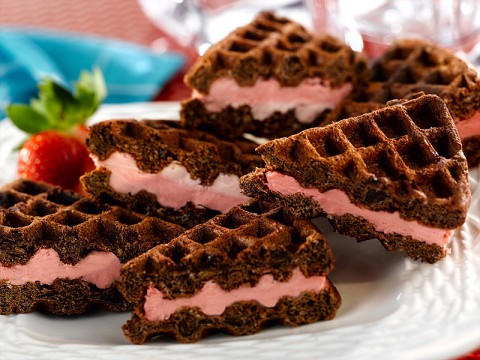 Fun Filled Chocolate Dessert Waffles