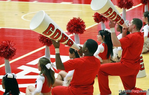 Austin Peay Cheerleading Squad. (Courtesy: Brittney Sparn/APSU Sports Information) Austin Peay Cheerleading Squad. (Courtesy: Brittney Sparn/APSU Sports Information)