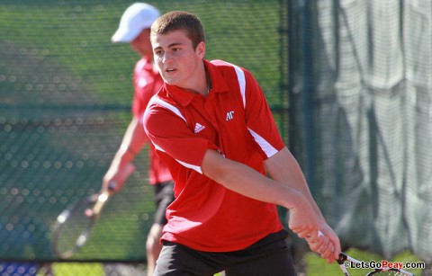 Austin Peay Men's Tennis. (Courtesy: Brittney Sparn/APSU Sports Information)