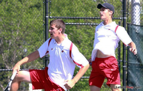 Austin Peay Men's Tennis. (Courtesy: Brittney Sparn/APSU Sports Information)