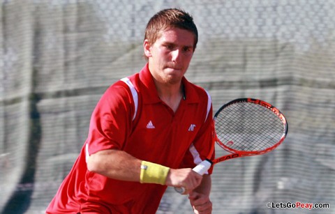 Austin Peay Men's Tennis. (Courtesy: Brittney Sparn/APSU Sports Information)