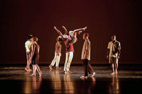 APSU dance students perform assistant professor of dance Margaret Rennerfeldt’s piece “Finding Place,” which was selected for the gala performance at the ACDFA’s regional conference.