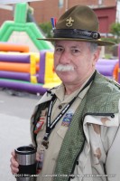 A Scoutmaster at the Boy Scouts Booth