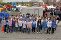 41 kids from the Cumberland Heights Elementary School who were about to perform on the Lovey’s FunTastic Kids Show Stage