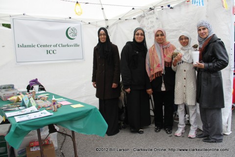 The Islamic Center of Clarksville booth