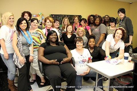 The participants in Hair Show Madness at Miller-Motte Technical College