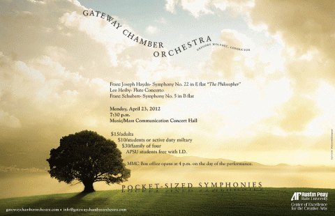 APSU's Gateway Chamber Orchestra presents world premiere of famed composers work APSU's Gateway Chamber Orchestra presents world premiere of famed composers work