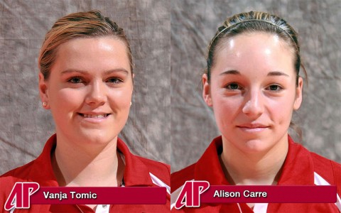 Vanja Tomic and Alison Carre named first-team All-OVC